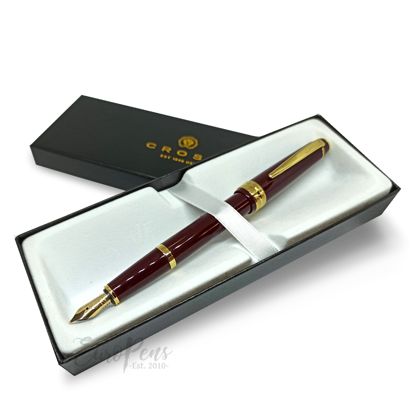 Cross Bailey Fountain Pen Extra Fine Nib Light Resin Gold Trim with Gift box eBay