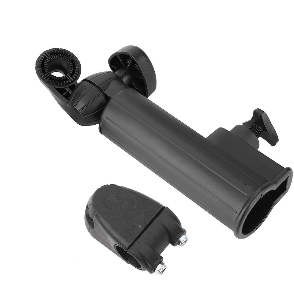 Golf Push Trolley Umbrella Holder Plastic Stand Pull Bike Cart Black eBay