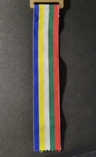 5 Colored Ribbon OES Order of Eastern Star 8 inches long 1 1/2 inches wide