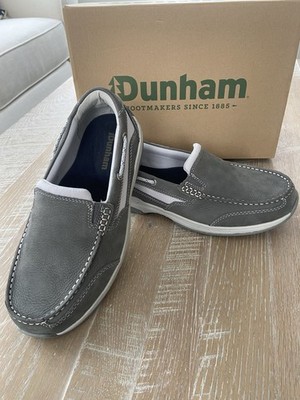 Men s Wide Width Dunham Captain Boat Shoe. Grey Size 7.5 4E