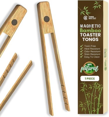 Toaster Tongs with Magnet | Kitchen Utensils for Cooking and Holding Toast Bacon