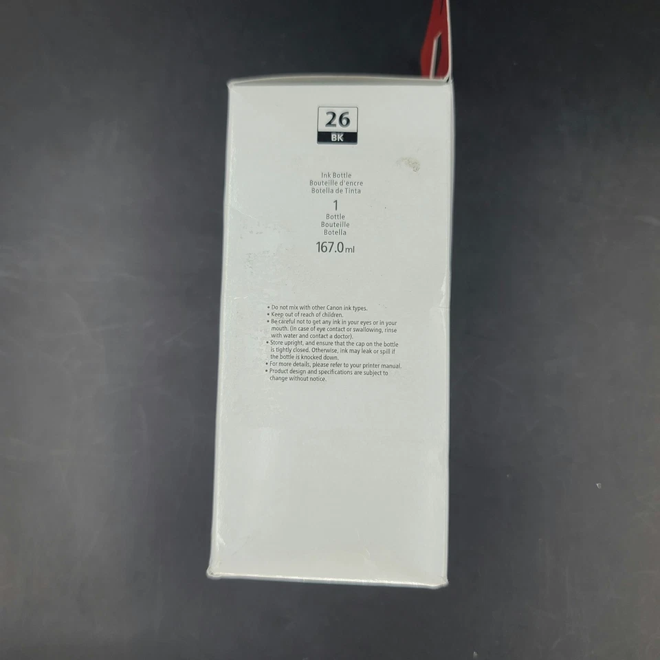 Botella de tinta negra pigmentada Canon GI-26 SELLADA 4409C001 DDP a EE. UU. Foto 4 de 4