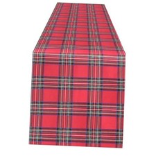 Buffalo Plaid Table Runner Christmas Check Table Runner 13x108 Inch Red
