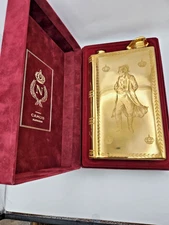 CAMUS Napoleon Book Decanter Gold 700ml Empty w/ Box France Cognac Collectible