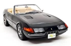 KK 1/18 Ferrari 365 GTS/4 Daytona Spyder 1969 Miami Vice Black Diecast Model Car