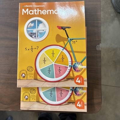 i-Ready Classroom Mathematics Grade 4 Student Workbook Vol 1 & 2, 4th Gr Set~NEW