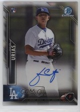 2016 Bowman Chrome Rookie Refractor 111/499 Julio Urias #BCAR-JU Auto 1e1a