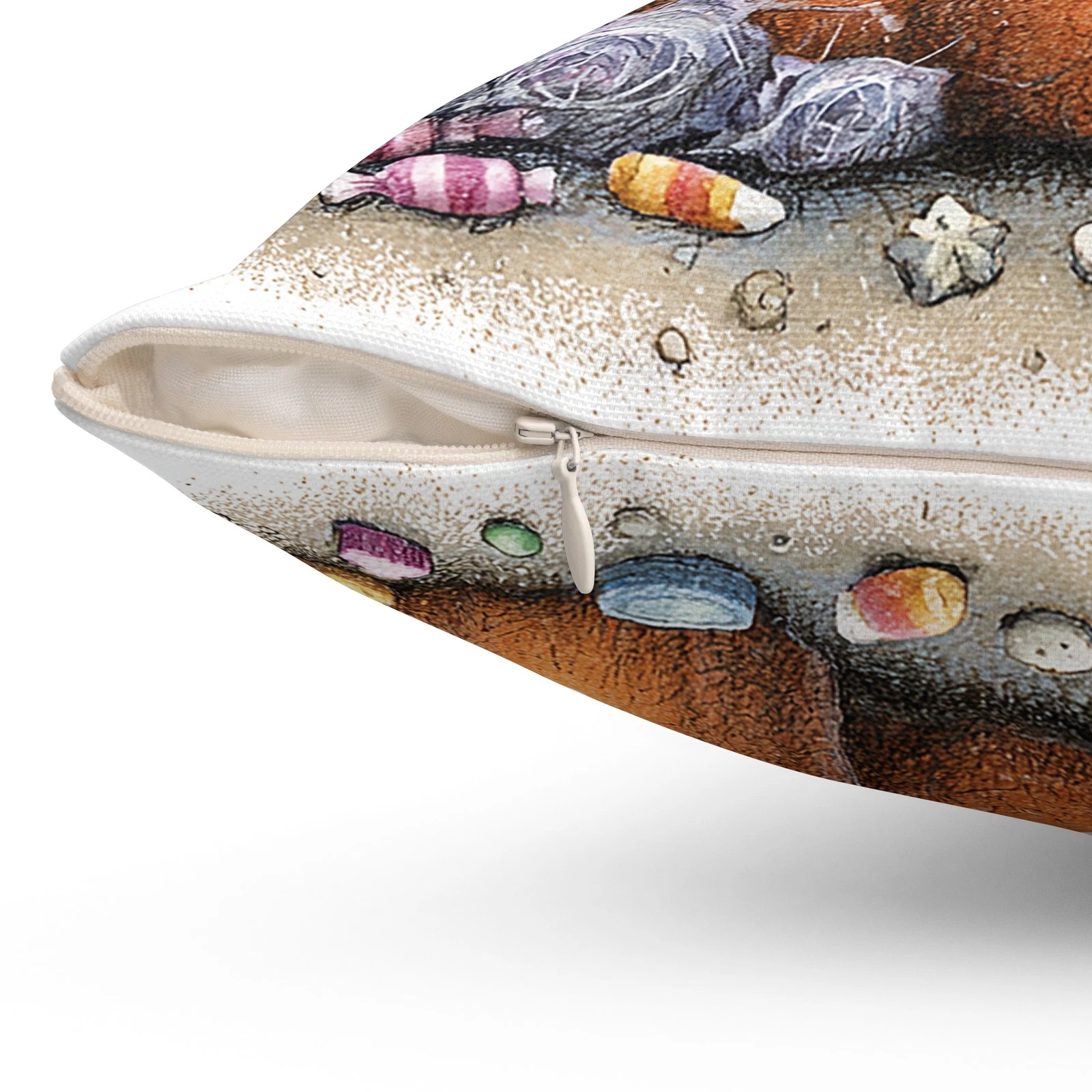 Halloween Pumpkin Throw Pillow and Cover Spooky Home Decor Accent Cushion