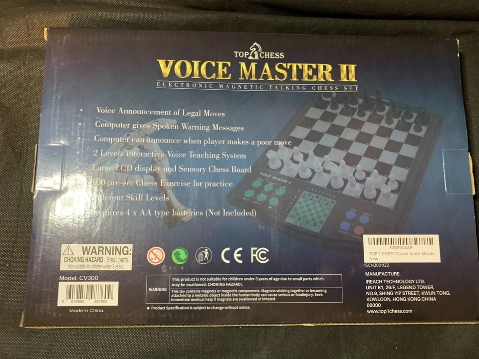 Classic Voice Master Electronic Chess Set, Ages 6+, 1-2 Players Free S/H - Image 2 of 4