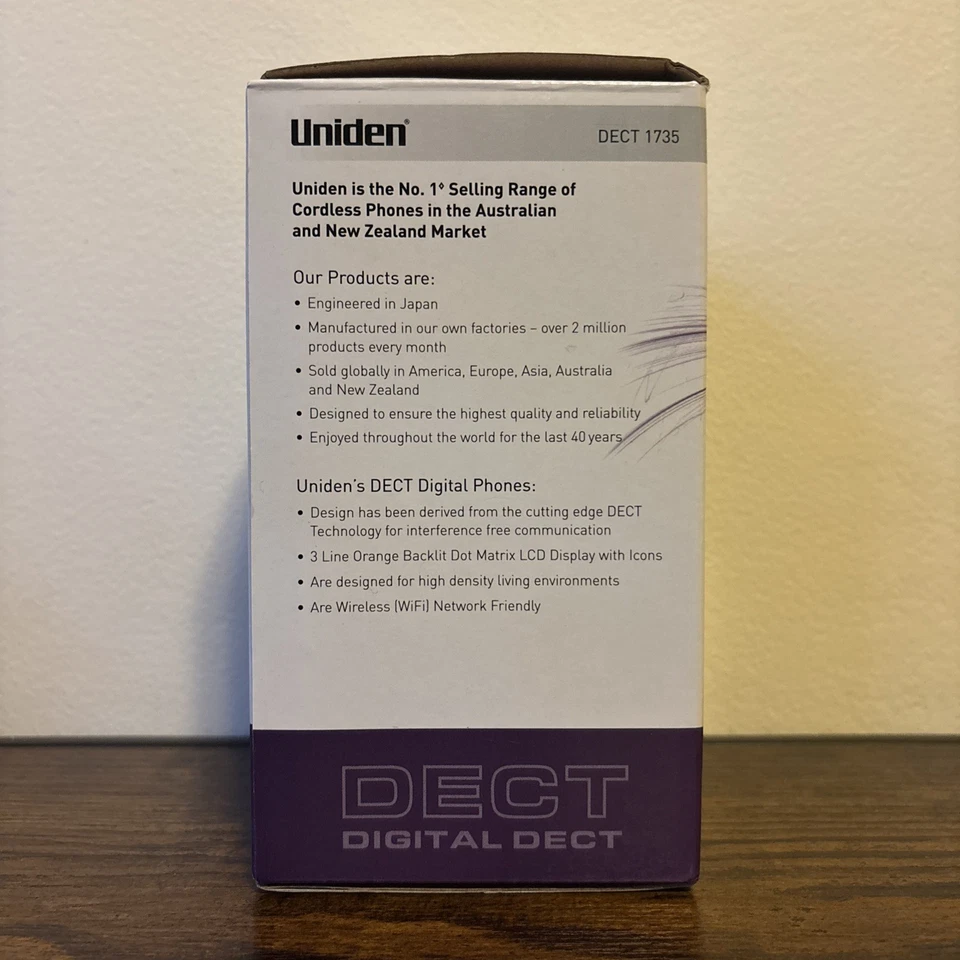 Беспроводная цифровая телефонная система Uniden DECT 1735 — DECT с резервным питанием при сбое питания - Изображение 4 из 4