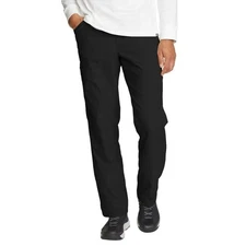 Eddie Bauer Mens Black Rainer Tech Pants Slash Pocket Straight Leg 34X30 NWT