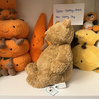 Jellycat Large (14.2in) Bartholomew Bear BNWT - 100% Authentic