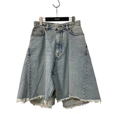 BALENCIAGA 22AW Pull-Up Skirt Denim Skirt QD58 704546 TDW14 4824 Indigo Size34 F