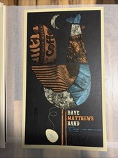 Dave Matthews Band Poster Tinkey IL Park Chicago 9-26-2009 Methane Signed #/500