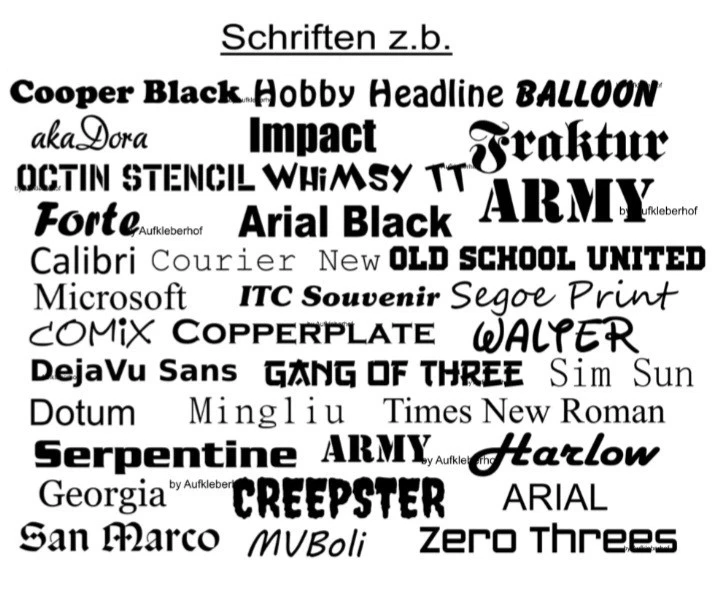 10cm Wunschtext Aufkleber personalisiert individuell Sticker Logo Design Auto UV - Bild 4 von 4