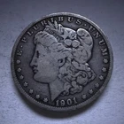 Morgan 1901 $1 Silver Dollar Coin Business Strike Circulated