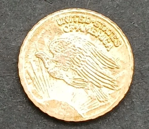 MINIATURE SAINT GAUDENS DOUBLE EAGLE 8K GOLD COIN