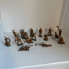 VTG Manoil Barclay Lot of 16 Soldiers Metal Figures 1930's