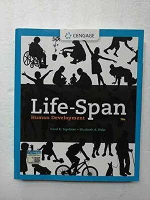 Life-Span Human Development - Paperback, by Sigelman Carol; Rider - Good