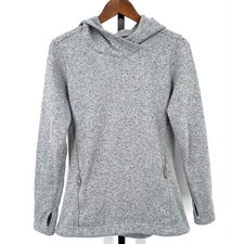 OLD NAVY ACTIVE Hoodie Sweatshirt YOGA Heather Gray Long Sleeve Women's Small