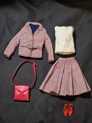 Vintage Barbie: Francie Outfit ''Checkmates'' 1966 Mod Cousin#1259 Complete Casey