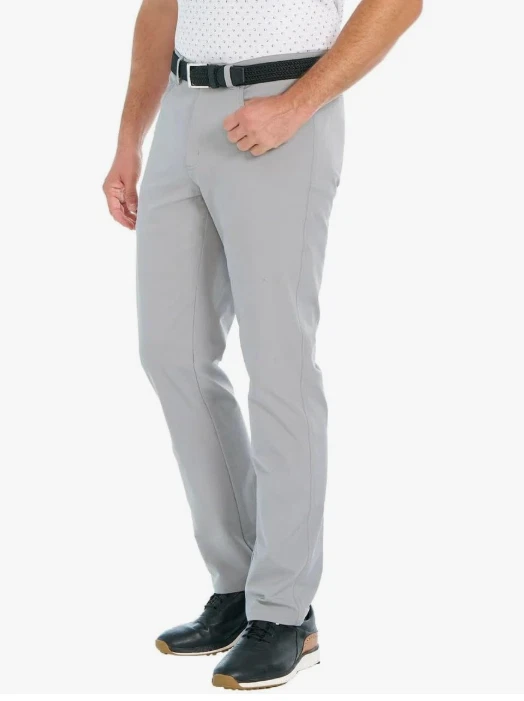 Greg Norman Men's Classic 5 Pocket 4-Way Stretch Pant - Gray 34x29