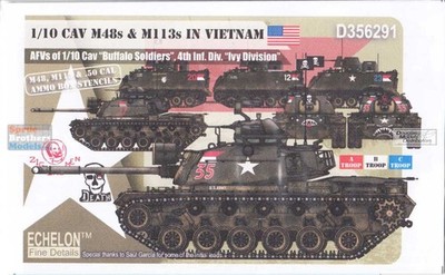 ECH356291 1:35 Echelon 1/10 CAV M48s & M113s in Vietnam