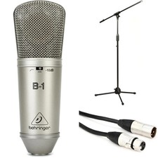 Behringer B-1 Pacchetto Microfono a Condensatore a Diaframma Grande con Supporto e Cavo