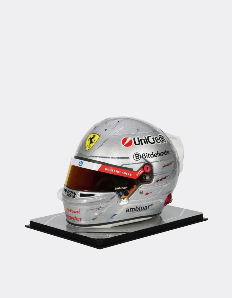 F1 2025 LEWIS HAMILTON 签名拉斯维加斯费拉里头盔正装 1/1 FORMULA 1 — 第 2/4 张图片