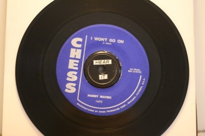 MUDDY WATERS ''I WON'T GO ON'' 1958 CLASSIC CHICAGO BLUES ON CHESS (VG+) LISTEN!