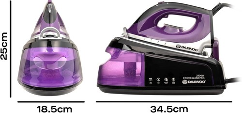 2400W 1.2L Steam Station Iron, Large Detachable 1.2L Water Tank, Ceramic - Picture 7 of 7