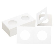 2 x 2 Coin Flips, 200 Pack 29mm Cardboard Coin Holder Paper Coin Holders