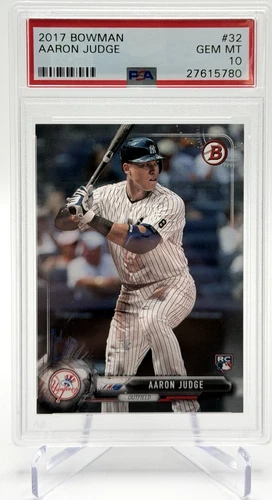 Aaron Judge 2017 Bowman Rookie #32  PSA 10 GEM MINT - New York Yankee RC MVP