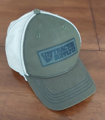 #ad Tractor Supply Company TSC Cap Hat Adult Adj snapback Mesh Back Green $12.82