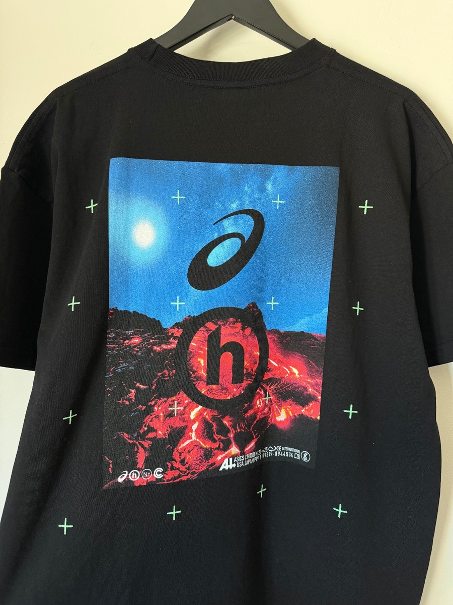 Hidden NY Asics Dusk Landscape Tee - Size Large - Black - NEW | eBay