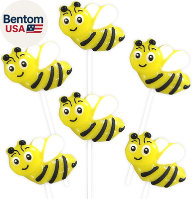 #ad #ad Bee Candy 24 Lollipops Individually Wrapped Lemon Flavored Suckers $27.36