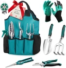 Garden Tool Set with Aluminum Hand Tools and Tote Bag, 11 Pieces, Gardening