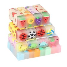 Cute Erasers for Kids Bulk 16 Pack Animal Fun Desk Pets Pencil Students School