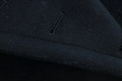 Cold Resistant Replica Soviet Navy M69 Winter Black 12-Button Woolen Overcoat image 9