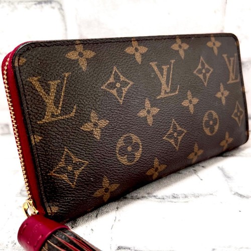 Louis Vuitton Monogram Zippy Wallet Tassel Fuchsia