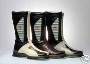 Bottes moto route cuir femme 36 gris qui éliminent la fatigue et protègent du vent frais