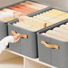 3PCS Pants Clothing Storage Box Wardrobe Clothes Storage Organizer Underwear UK