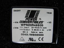 (1) Power Convertibles WPN20R48S05 48V Input 5V output 20 Watt DC/DC Converter