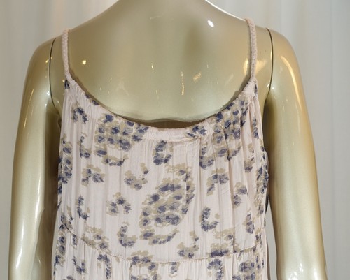 ELENA BALDI~NWT~BLUSH PINK SILK BLEND TIERED DRESS BRAIDED STRAPS ITALY SZ:M - Picture 6 of 11