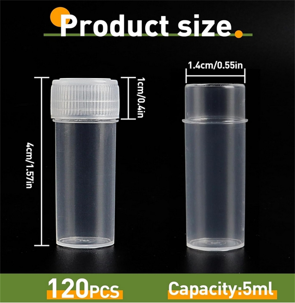 HEALEEP 100 Braune Glasfläschchen Mit Schraubdeckel - Ideal Für Proben, Aromatherapie & Reise