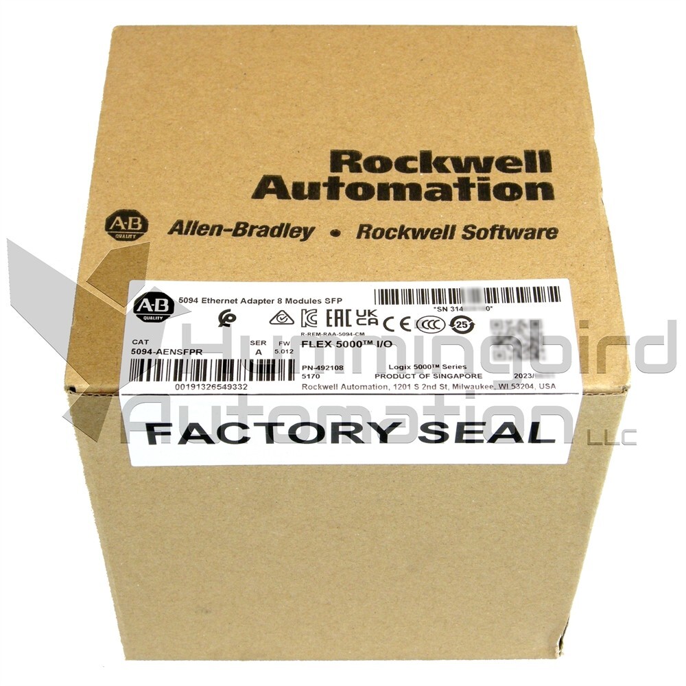 5094-AENSFPR Allen Bradley Flex 5000 Dual-Port EtherNet SFP 2023 SEALED Surplus