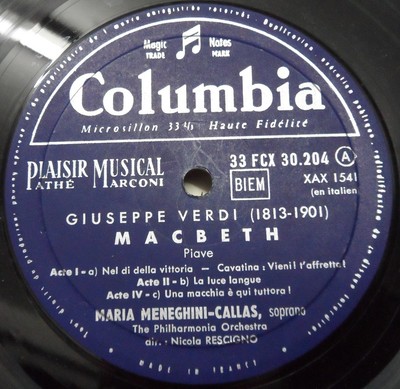 Callas Les Heroines De Verdi Columbia Fcx 30204 Lp France Ebay