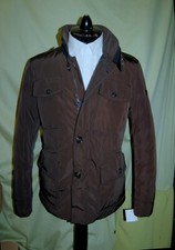 NWT PEUTEREY mens 2 way zip/button front dark...
