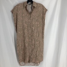Madison Shirt Dress Womens XS Animal Print Button Down Sleeveless