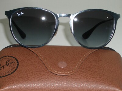 LADIES RAY BAN RB3539 54[]19 TOP GRAYISH GRADIENT CRYSTAL LENS SLEEK SUNGLASSES